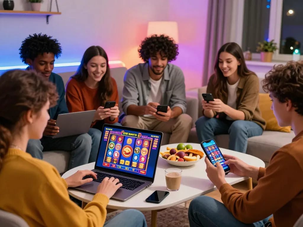 Enjoying online gaming at https://god55.agency/ in a lively and comfortable setting.