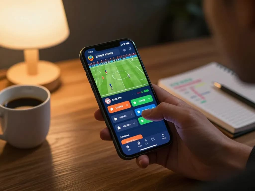 Place bets on m114 soccer games using a smartphone in comfort of home