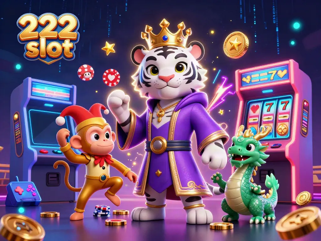 Menangkan 222 slot dengan slot reel, karakter 3D lucu, dan suasana kasino yang hidup.
