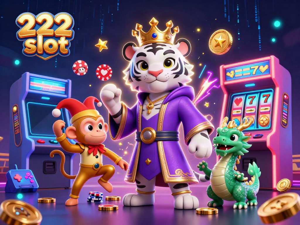 Menangkan 222 slot dengan slot reel, karakter 3D lucu, dan suasana kasino yang hidup.
