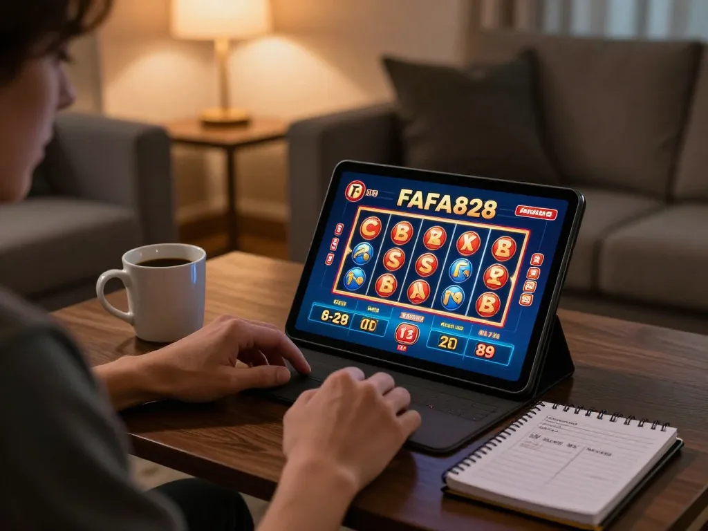ผู้เล่น FAFA828 มีส่วนร่วมในเกมคาสิโนออนไลน์เชิงกลยุทธ์บนแท็บเล็ตที่บ้าน