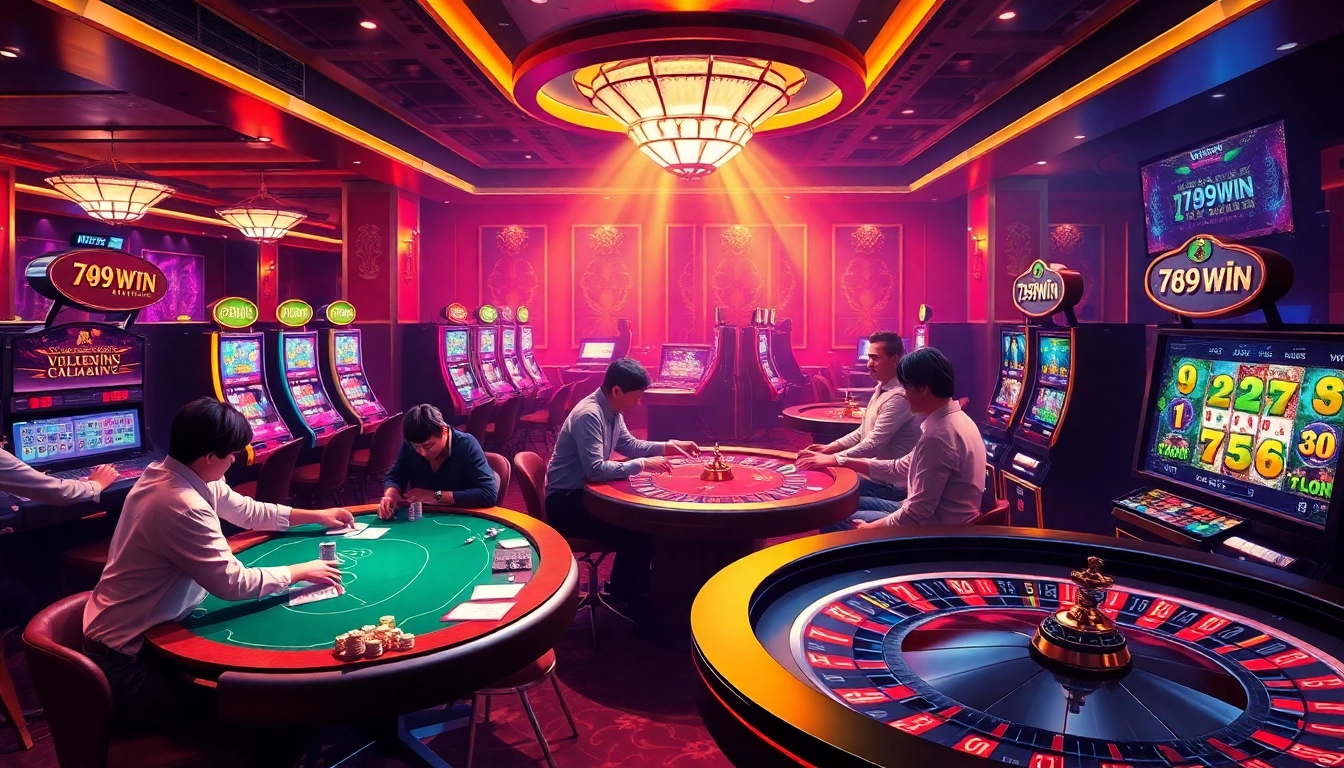 Experience the thrill of gambling at 789Win with tables, slots, and ace players in excitement.