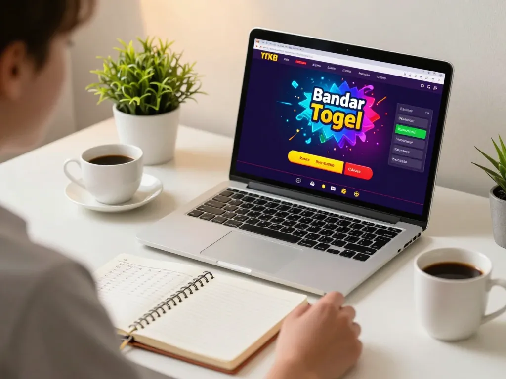 Pemain yang terlibat menikmati bandar togel online dengan antarmuka taruhan berwarna-warni di rumah