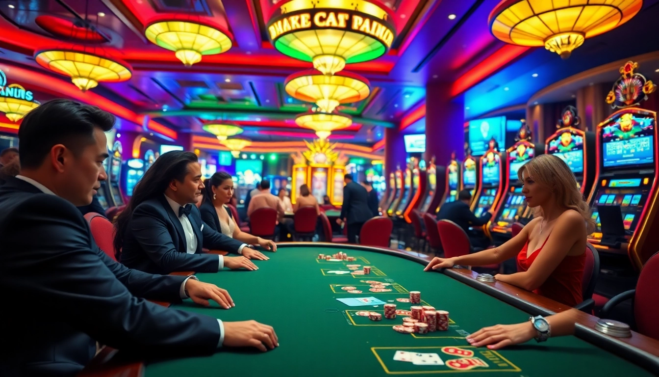 Spannendes Spielgeschehen bei casino spiele.de mit reichlich Spielern und bunten Spielautomaten.