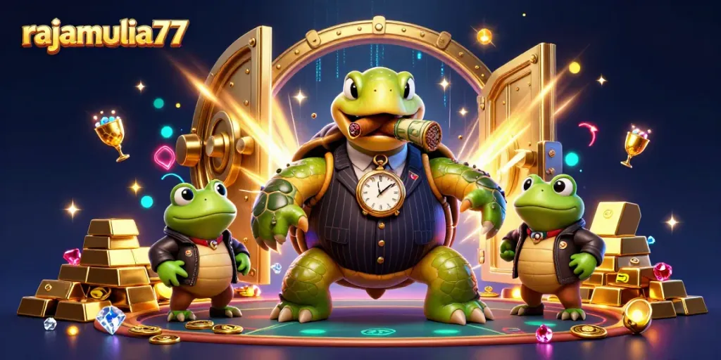 Permainan slot di rajamulia77 menghadirkan keseruan dengan simbol berkilau dan keceriaan.