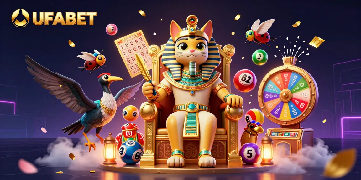 Play exciting games like UFABET featuring colorful lottery elements and vibrant characters.