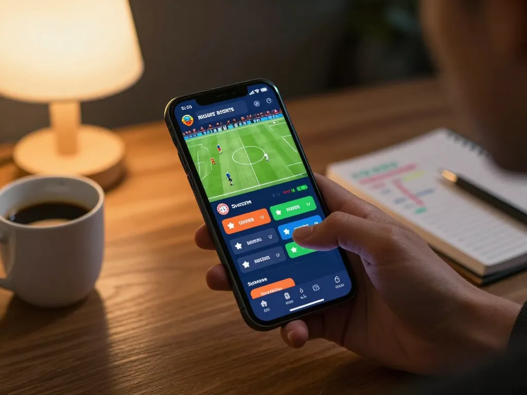 Place bets on m114 soccer games using a smartphone in comfort of home