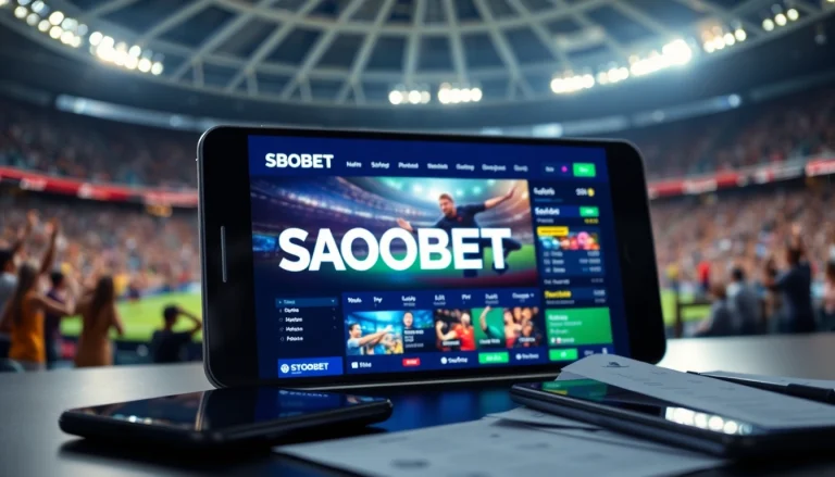 Taruhan menggunakan SBOBET di antarmuka yang modern dan menarik.