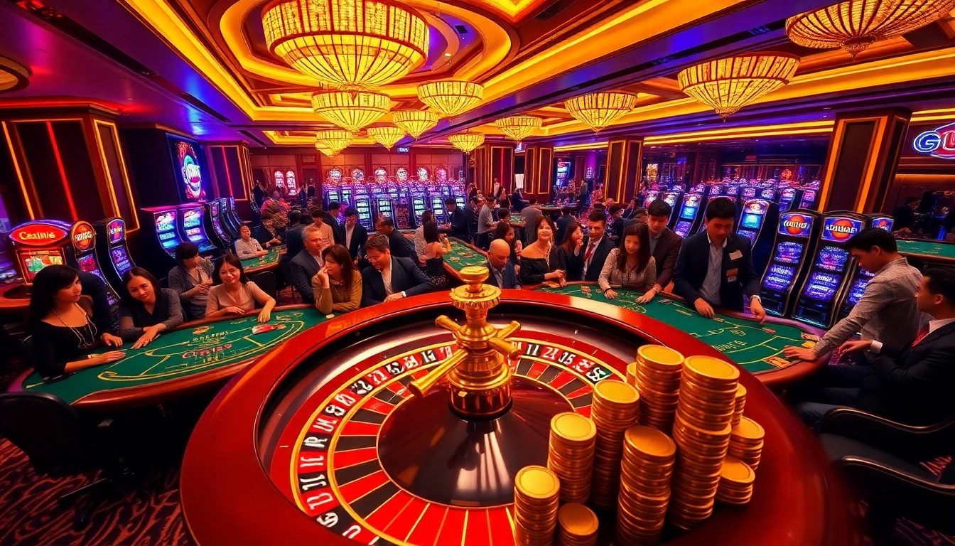 Experience the thrill of jbo vietnam's vibrant casino atmosphere filled with energetic players and luxurious gaming elements.