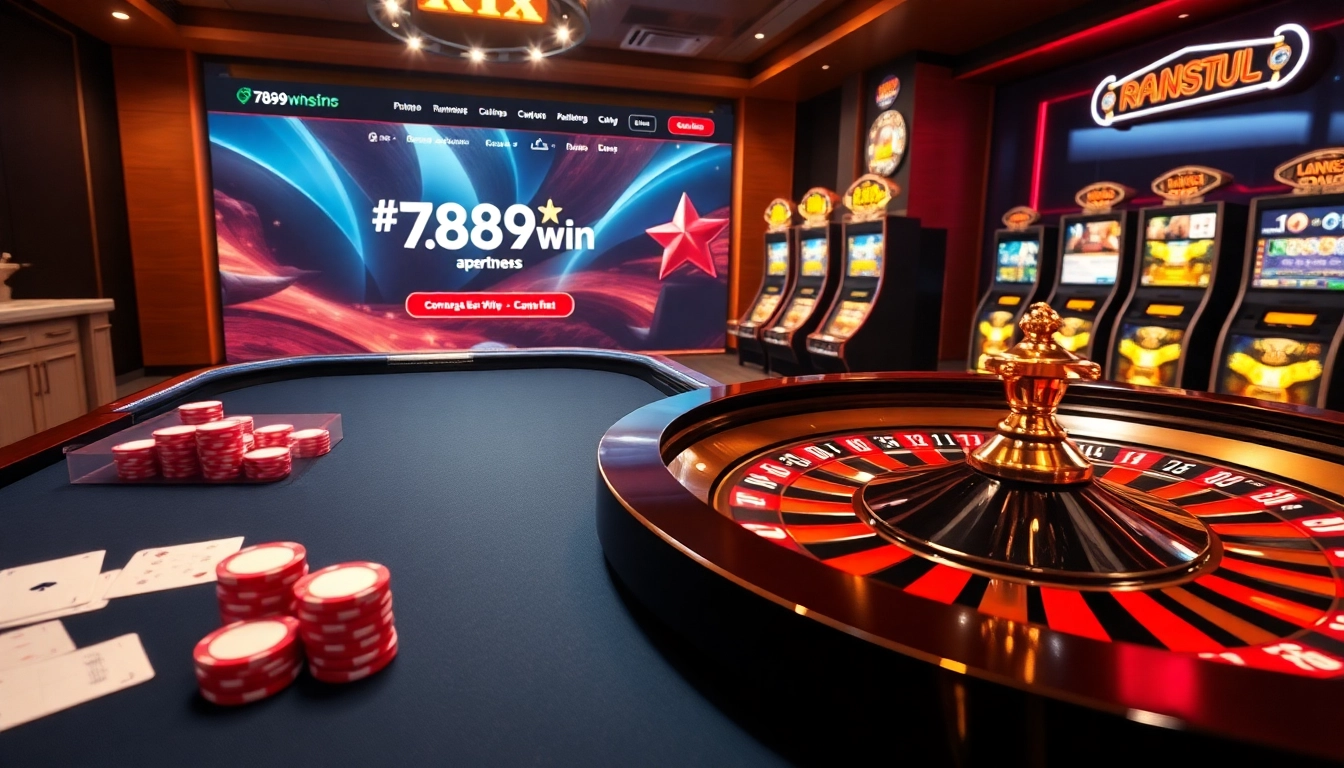Engaging online casino experience featuring games at https://789win.apartments/ with vibrant chips and roulette.