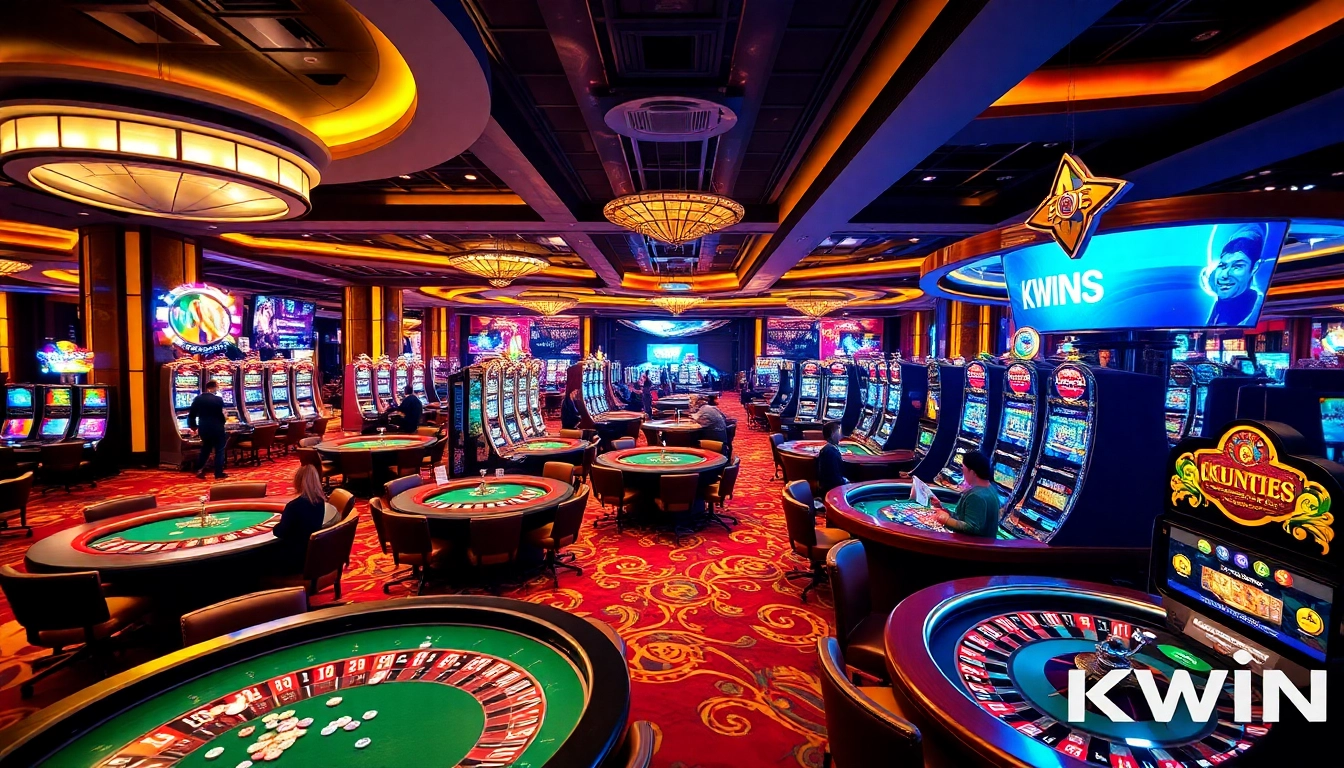 Experience thrilling gambling moments at KKWIN with vibrant casino games and high stakes.