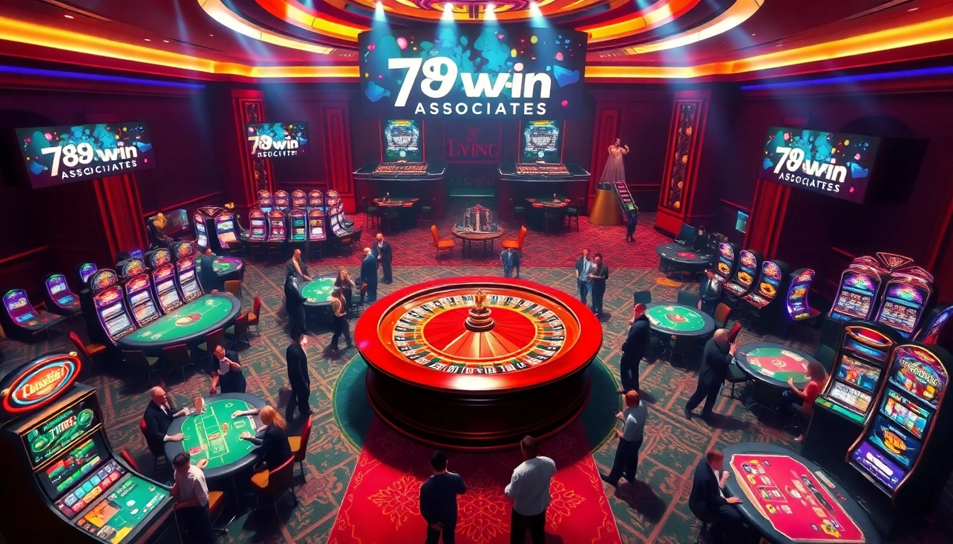 Experience the vibrant gaming atmosphere at https://789win.associates/ with exciting roulette and slot machines.
