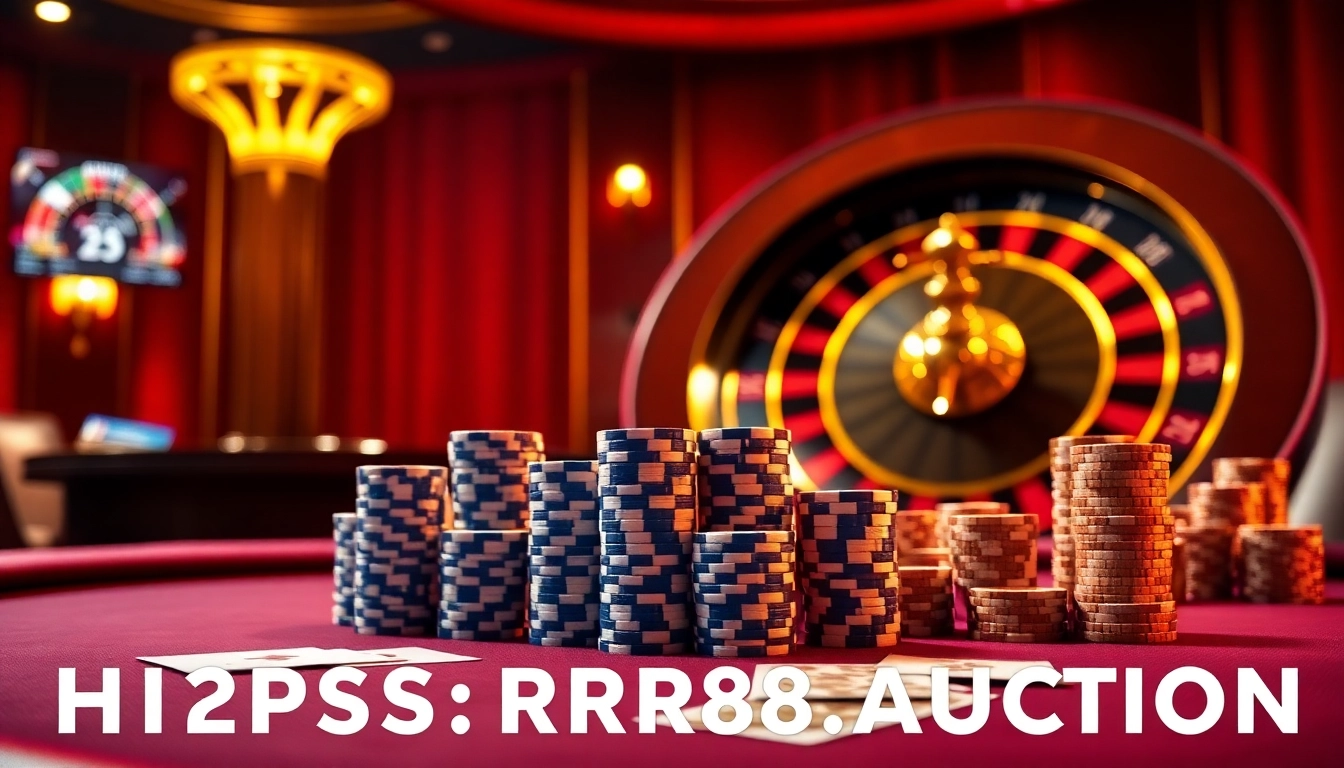 Betting at an upscale table with cards and chips at https://rr88.auction/ for a thrilling gambling experience.