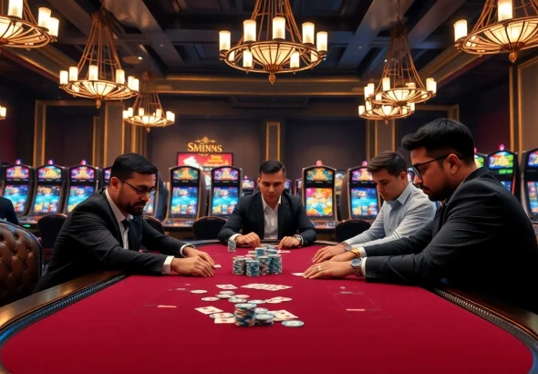 Engage in a thrilling poker match at eejl88888 com with vibrant chips and professional players.