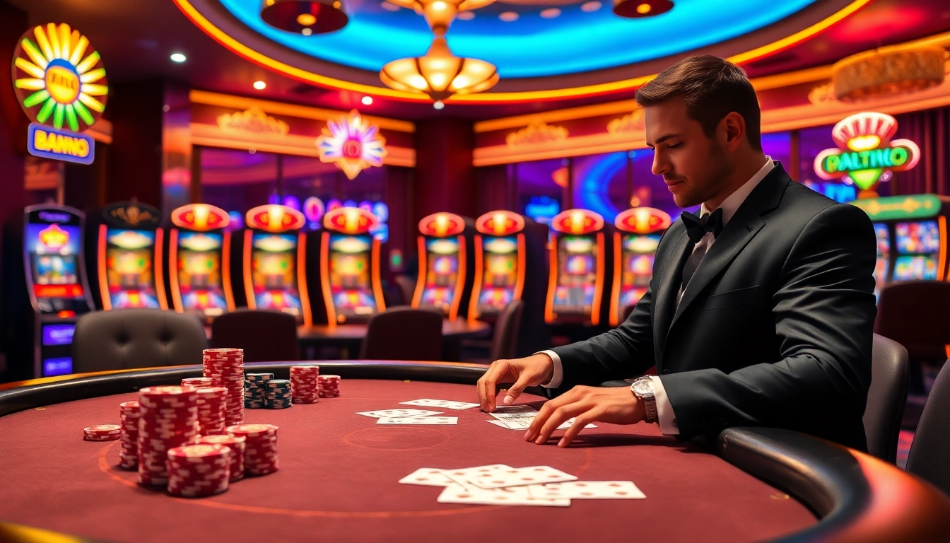 Engage in high-stakes games at rajatoto88 with vibrant slot machines and poker thrills.