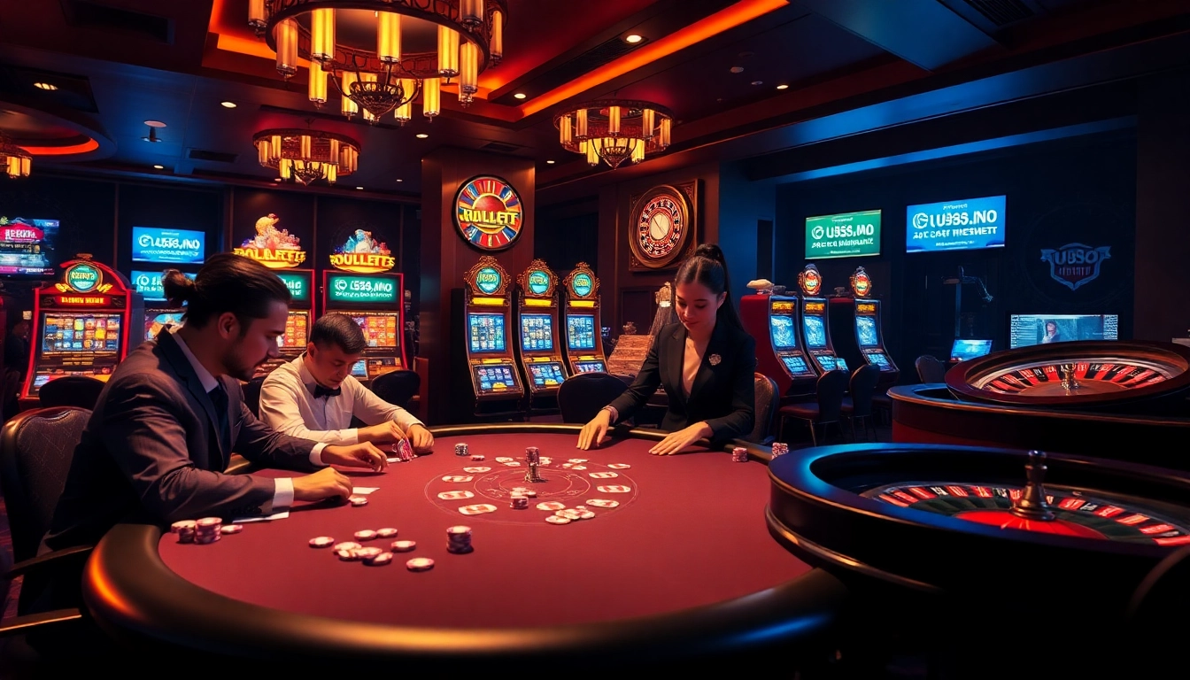 Experience high-stakes excitement with UU88 at a lavish casino gaming table.