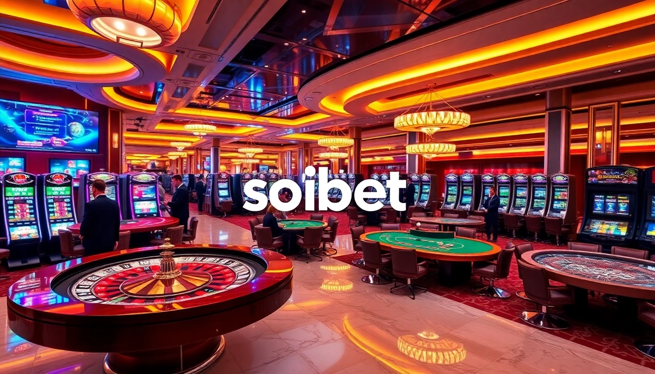 Experience thrilling gaming excitement at SOIBET with high-stakes betting and luxurious casino ambiance.