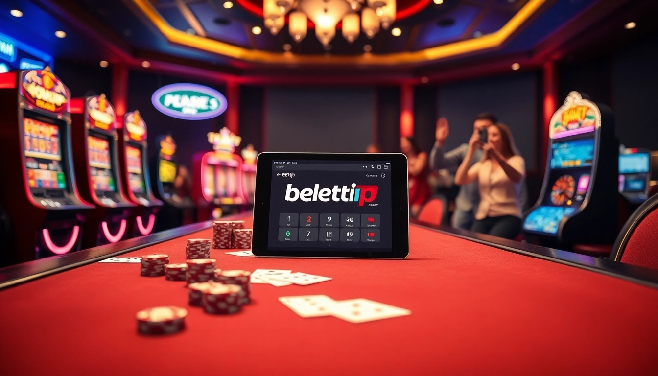 Thu hút người chơi cá cược bằng ứng dụng betvip giữa cảnh casino sống động.