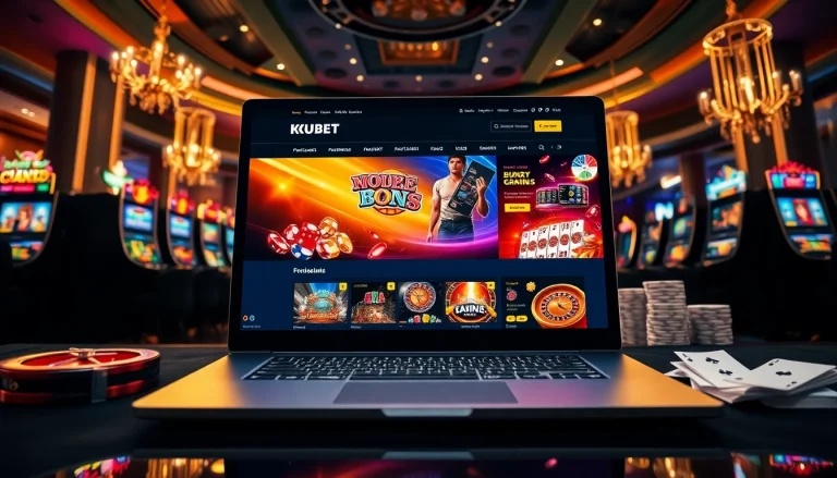 KUBET online casino interface overflowing with excitement and vibrant gaming options.