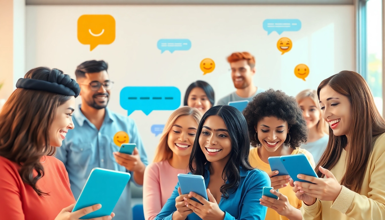 مشهد غرفة دردشة حيوي يعرض المستخدمين وهم يشاركون في محادثات شات تعب قلبي، مع إبراز التفاعل النصي والصوتي.