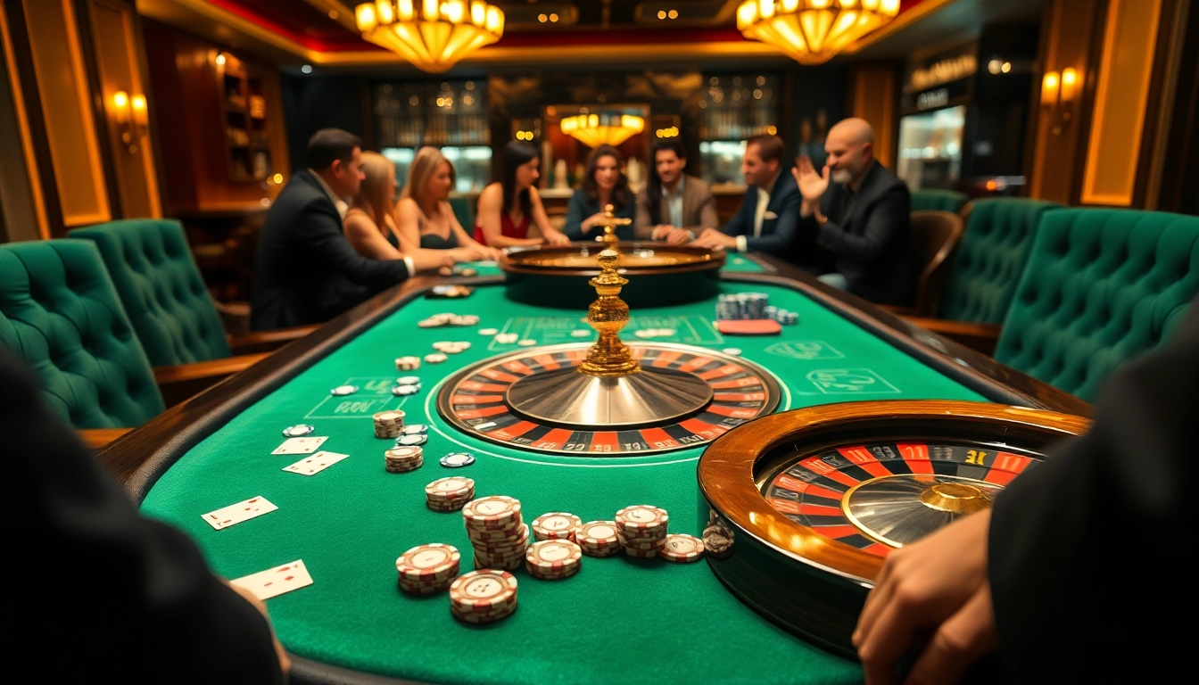 Experience the excitement of the MB66 casino with vibrant poker chips and a roulette wheel.