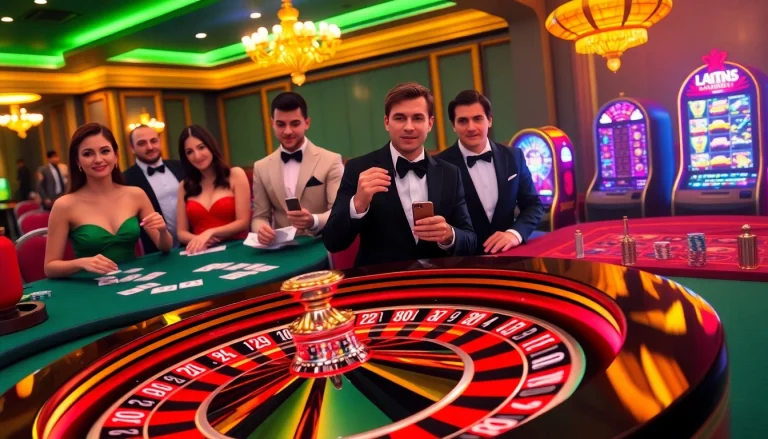 Engage in the thrilling atmosphere of gambling at https://fly88-vi.com/ with a lively poker table and roulette wheel.
