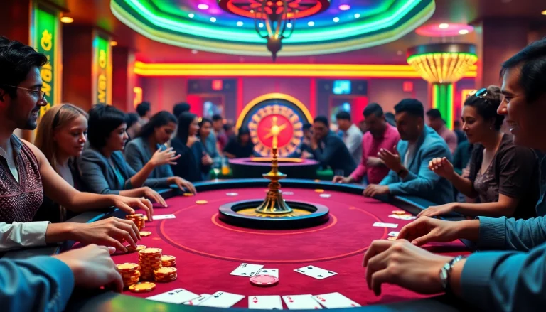 Experience the thrill of betting at an MK8-themed poker table in a luxurious casino environment.