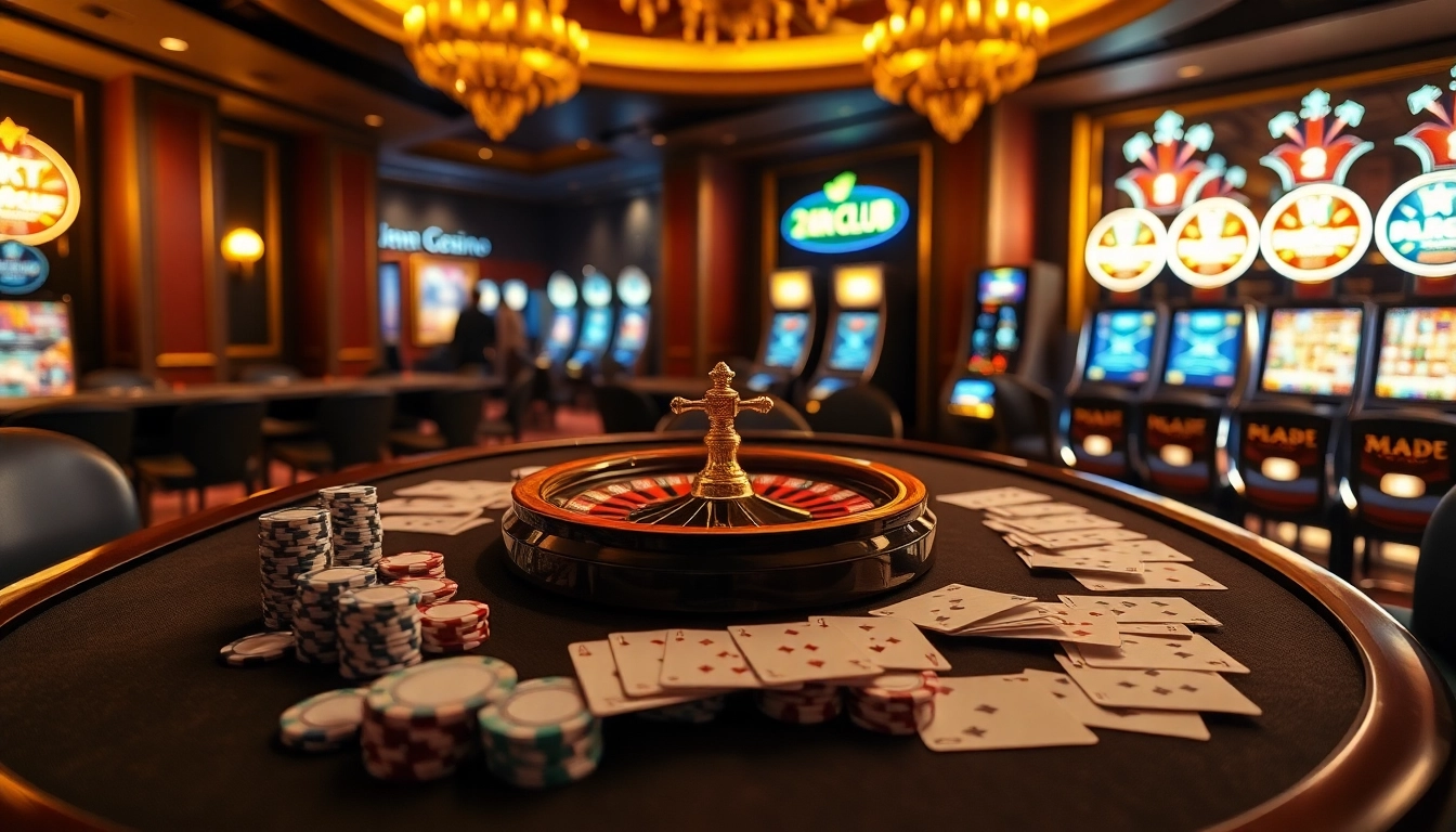 Chơi các trò chơi thú vị tại 24kclub với hình ảnh casino sống động và các máy đánh bạc đầy màu sắc.