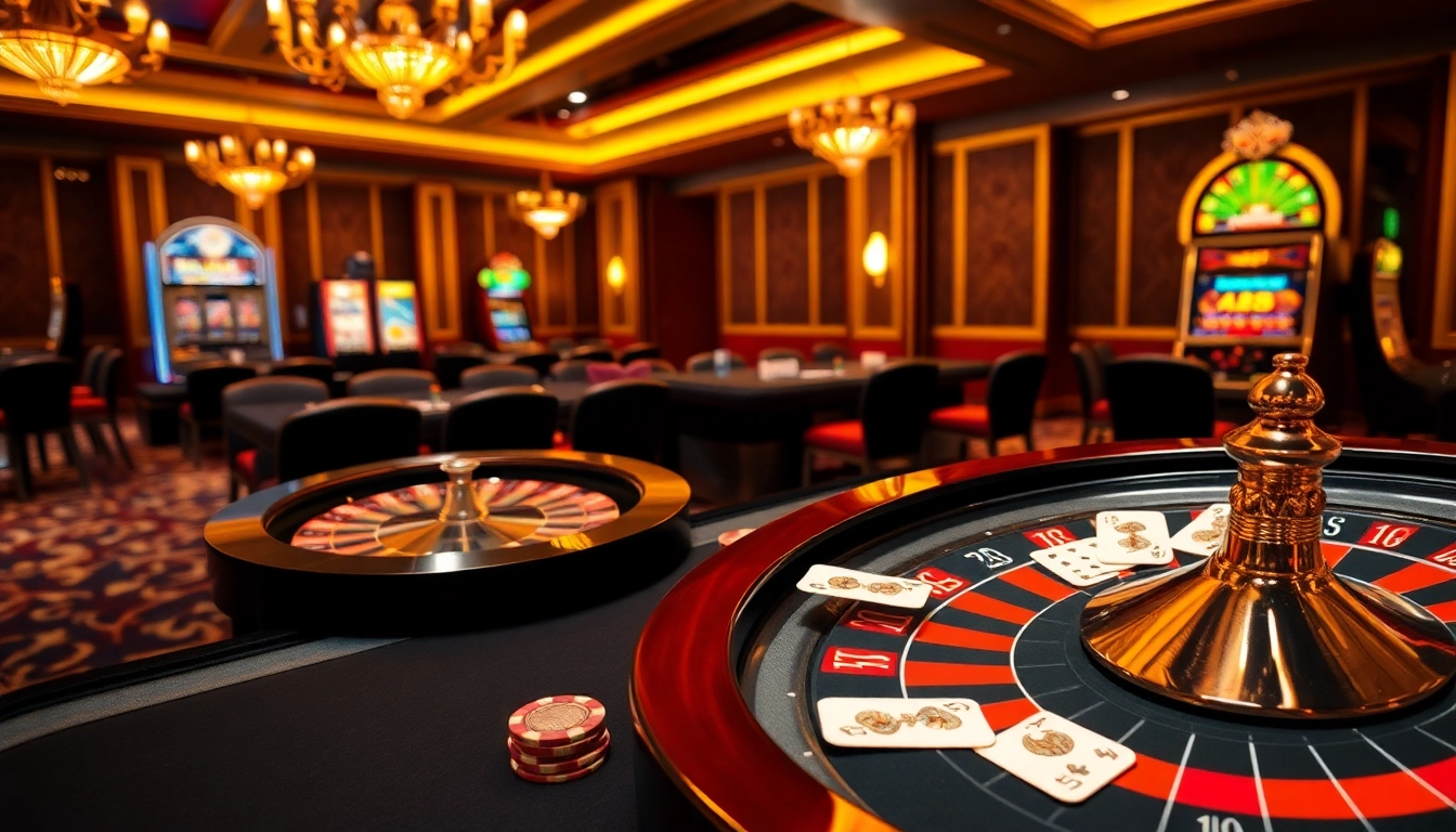 Players engaging in a high-stakes poker game at 88i's luxurious casino.