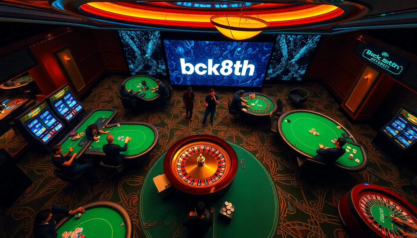 Experience high-stakes betting at bk8th casino with luxurious tables and vibrant games.