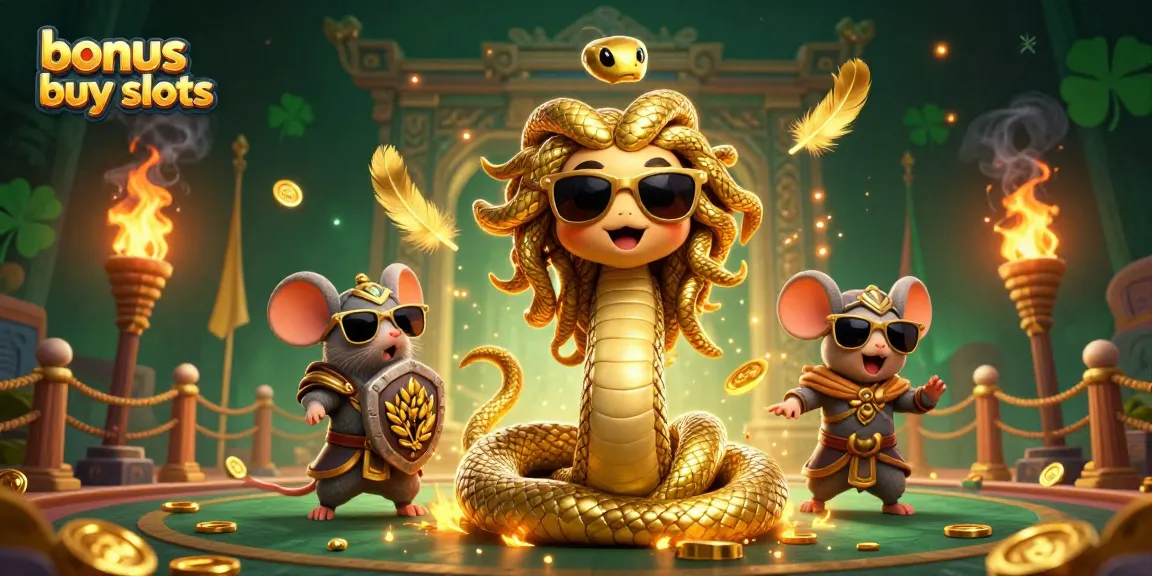 Experience exciting bonus buy slots in action with charming characters and rich casino elements.